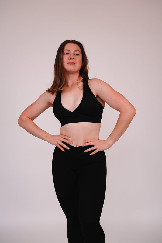 Momentum Sports Bra | Jet Black