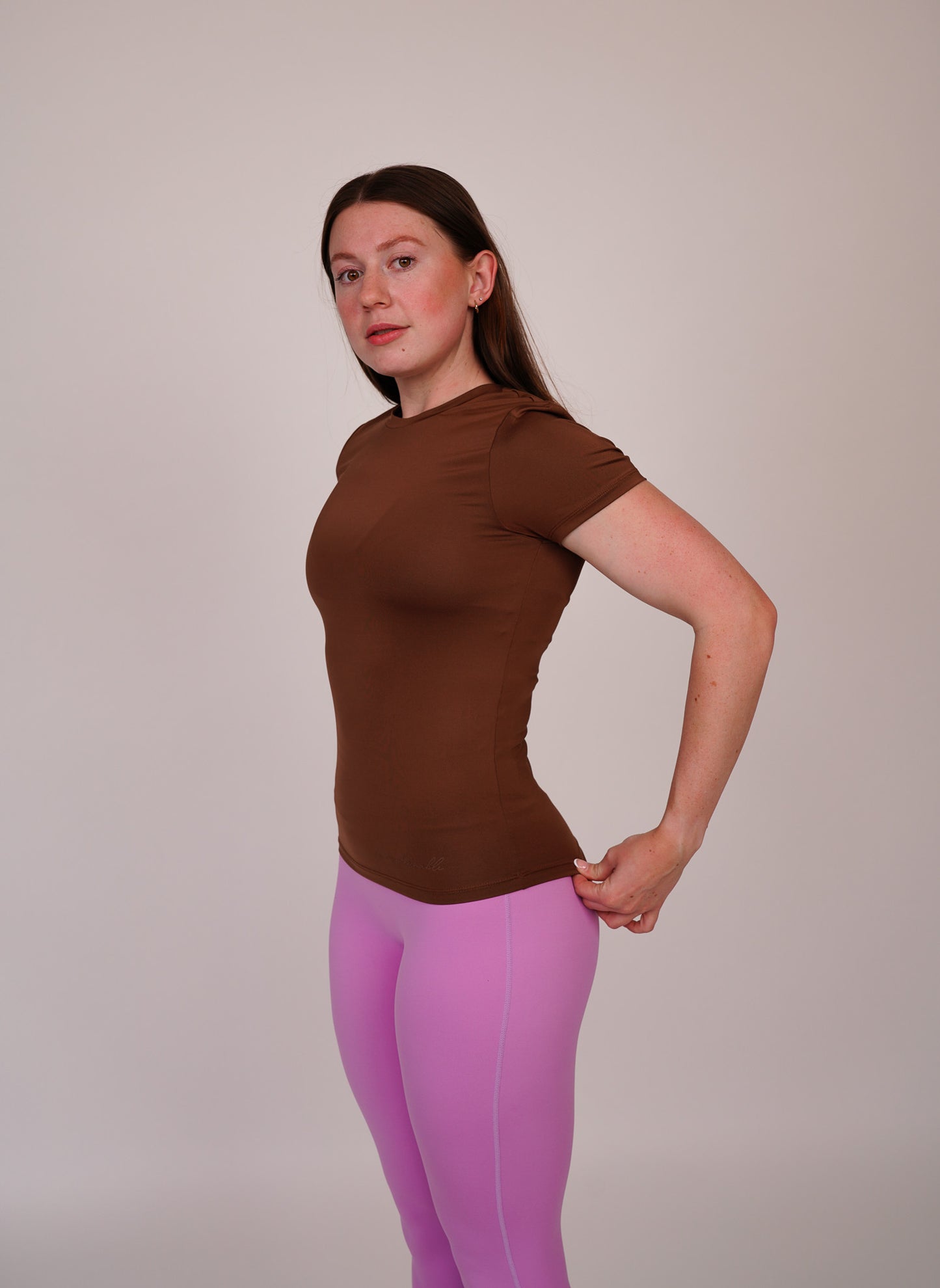 Balance Fitted-T | Cocoa Brown