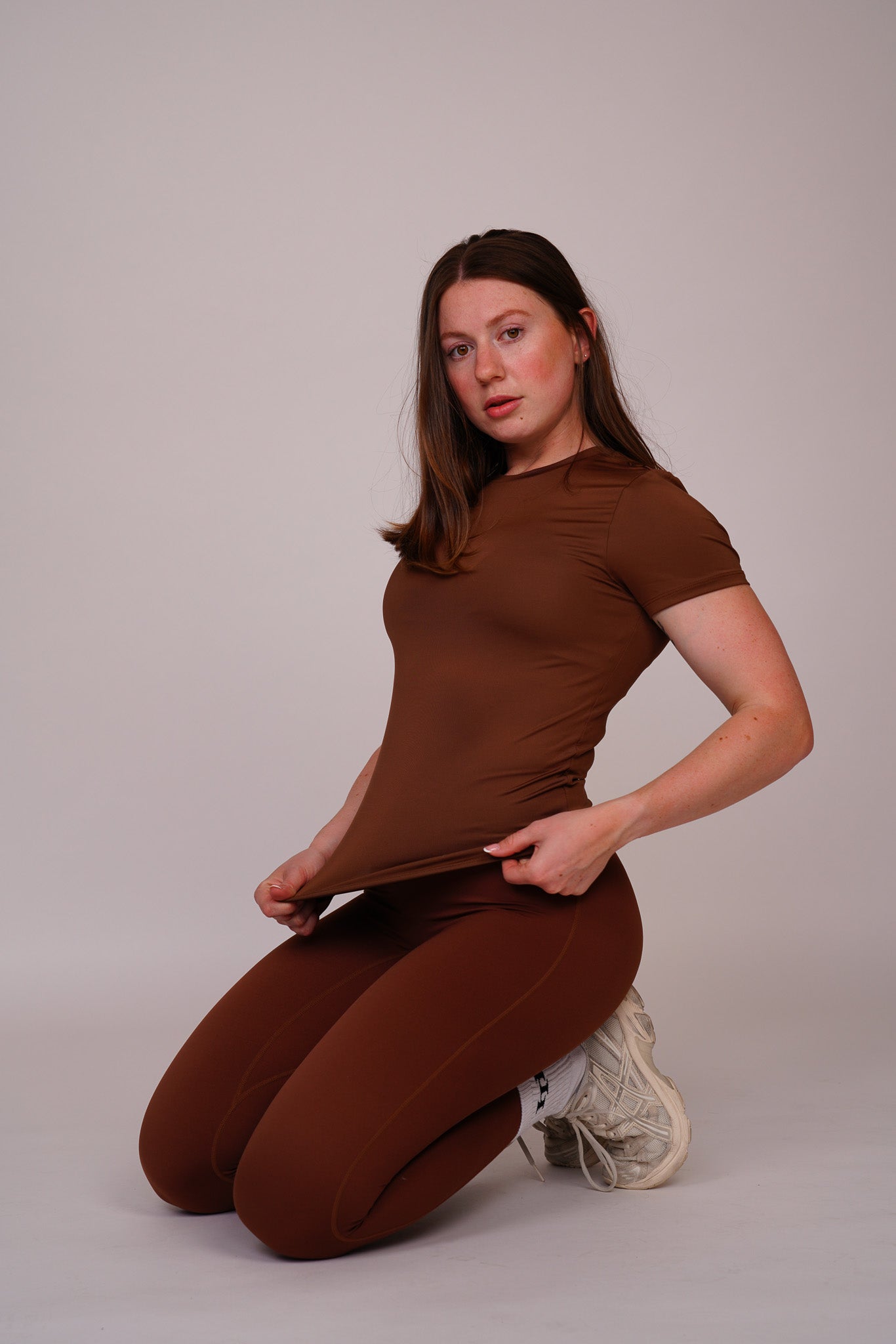 Balance Fitted-T | Cocoa Brown